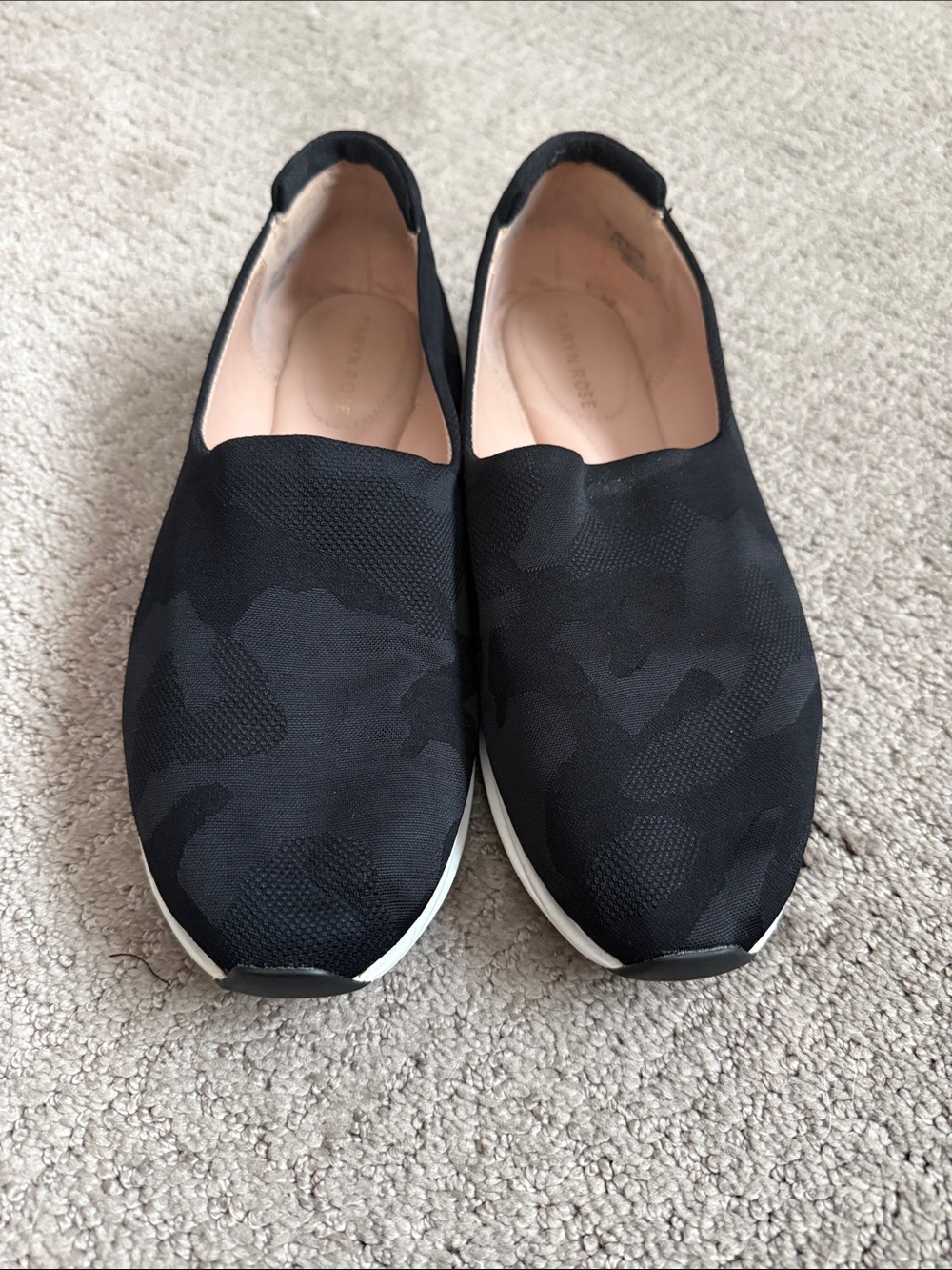 Taryn Rose ‘Briella’ Black Camo Loafer